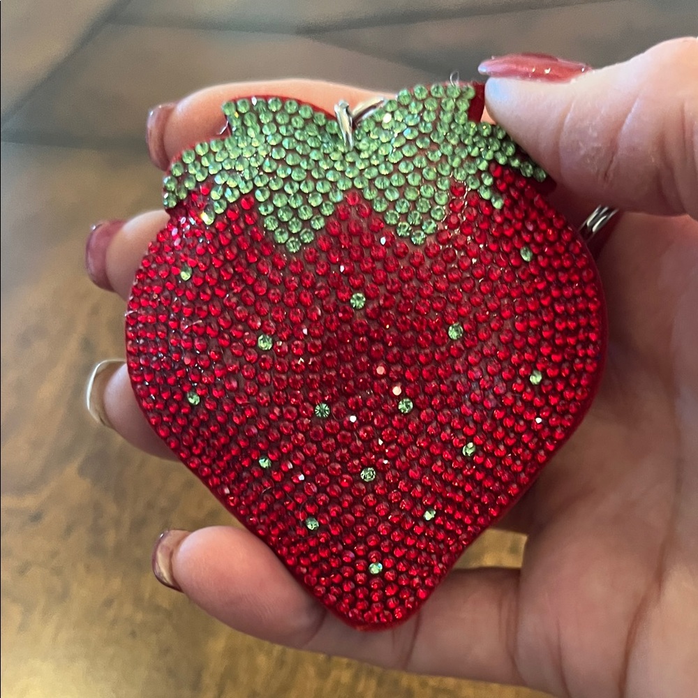 Strawberry Rhinestone Keychain - Picture 3 of 3